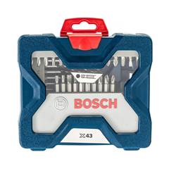Kit De Pontas E Brocas Bosch X-Line 43 Peças