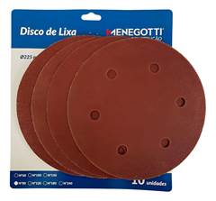 Disco de Lixa 225mm GR240 - MENEGOTTI