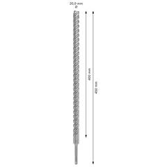 Broca Sds Plus-5x Para Concreto 22 X 400 Mm - Bosch