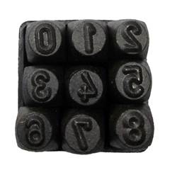 ALGARISMO DE ACO P/GRAV.  6MM - EDA