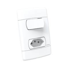 INTERRUPTOR 1 TECL SIMPLES+TOM 2P+T 10A