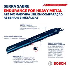 Lâmina De Serra Sabre S927bef Endurance Heavy Metal 5u - Bosch