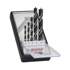 Jogo De Brocas Para Madeira Bosch 3 Pontas 4-10mm 5 Peças
