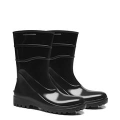 BOTA PVC CANO MEDIO PRETA N°45 - BRACOL