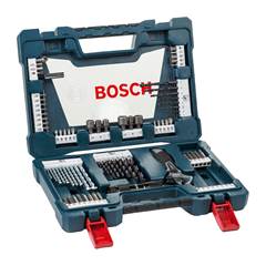 Kit De Pontas E Brocas Em Titânio Bosch V-Line 83 Peças