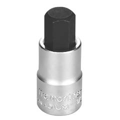 Soquete Em Aço Cromo Vanádio Ponta Hexagonal 12 Mm Encaixe 1/2” Tramontina Pro - 44845/112