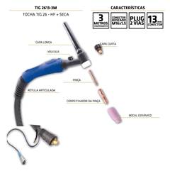 MAQ SOLDA INV IMETS-9250 250A MIG/MMA/TI - TORK SOLDA