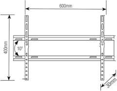 SUPORTE TV SLIM INCLINAVEL 37-85 SBRP615 - BRASFORMA