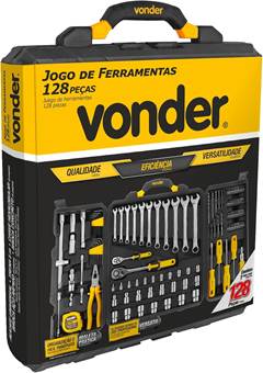 Jogo de Ferramentas 128 Peças Vonder - VONDER