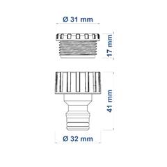 ADAPTADOR PARA JARDIM 78502/000 - TRAMONTINA