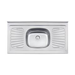 A Pia de Apoio em Aço Inox 105x52 cm - Tramontina