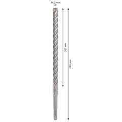 Broca Sds Plus-5x Para Concreto 14 X 200 Mm - Bosch