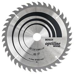 Disco Serra Circular Optiline Wood Ø184x20mm 40d - Bosch