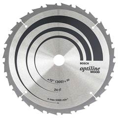 Disco Serra Circular Optiline Wood Ø350x30mm 24d - Bosch