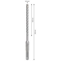Broca Sds Plus-5x Para Concreto 6,5 X 100 Mm - Bosch
