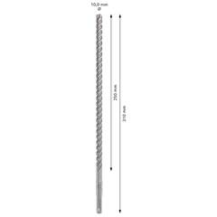 Broca Sds Plus-5x Para Concreto 10 X 250 Mm - Bosch