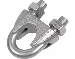 CLIPS P/CABO DE ACO  9.5MM = 3/8” GALV**