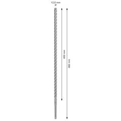 Broca Sds Plus-5x Para Concreto 12 X 400 Mm - Bosch