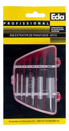 SACA PARAFUSO EM JOGO C/6PC 8SB - EDA