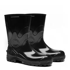 BOTA PVC CANO MEDIO PRETA N°39 - BRACOL