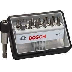 Jogo De Pontas Extra Hard Bosch 25mm, 12 Peças Com Adaptador Universal