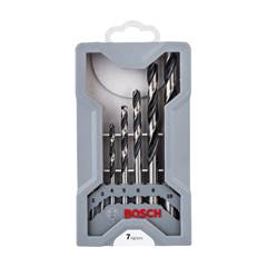 Jogo Broca Metal Bosch Hss-Pointteq Mini X-Line 2-10mm 7 Peças
