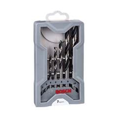 Jogo Broca Metal Bosch Hss-Pointteq Mini X-Line 2-10mm 7 Peças