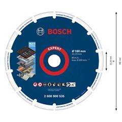 Disco De Corte Diamantado Expert 180mm Bosch