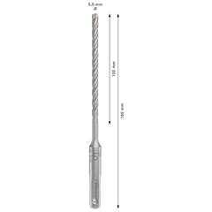 Broca Sds Plus-5x Para Concreto 5,5 X 100 Mm - Bosch
