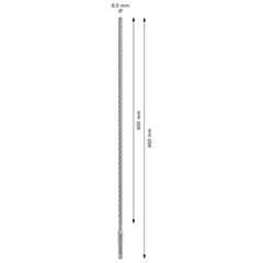 Broca Sds Plus-5x Para Concreto 8 X 400 Mm - Bosch